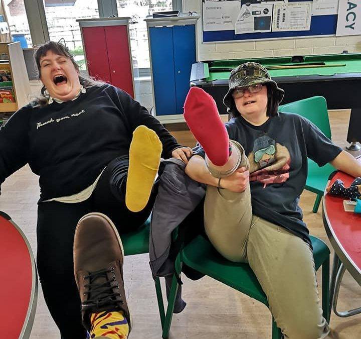 Students having ‘serious fun’ selling odd socks for Down Syndrome Awareness Day 2020