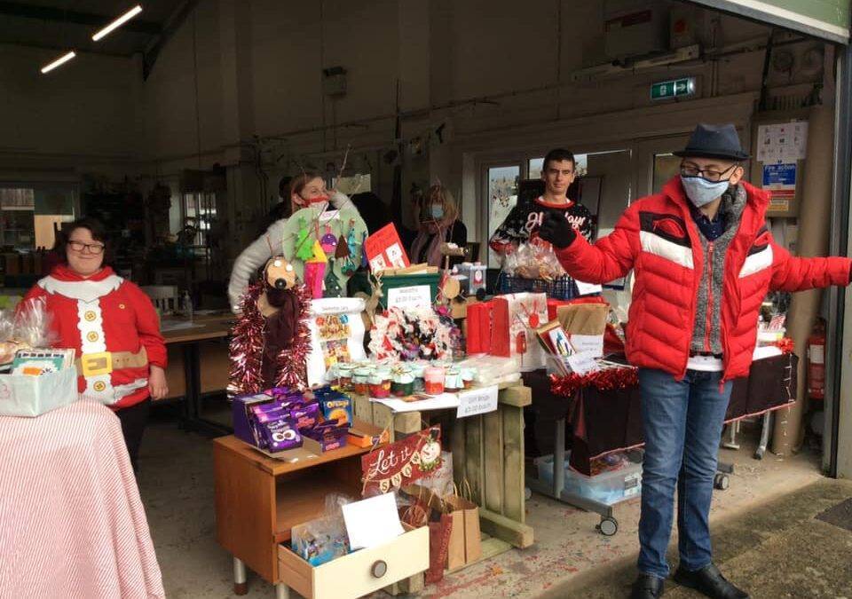 Enterprise students setup Christmas stall to sell their creations