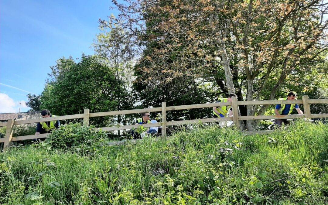 Fairfield Farm College students assist Canal & River Trust with maintenance jobs