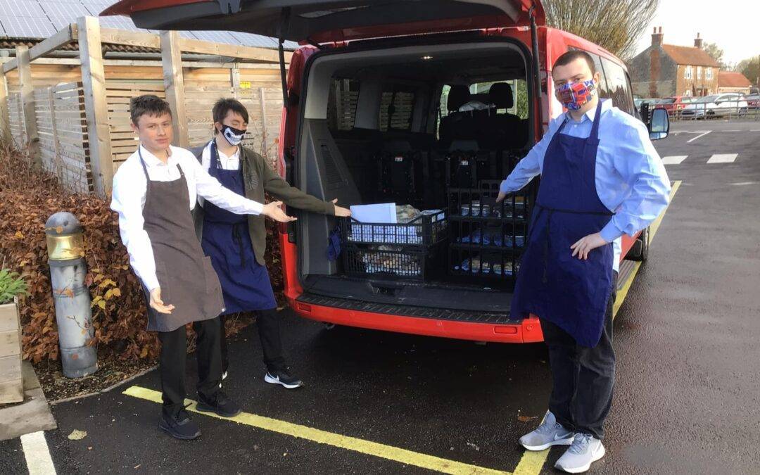 Students prepare buffet for Canberra Centre in Melksham