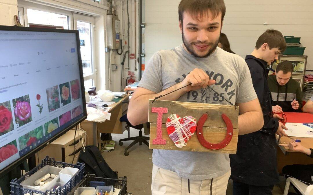 Fairfield Farm College Enterprise Students create Fantastic Valentine’s gifts