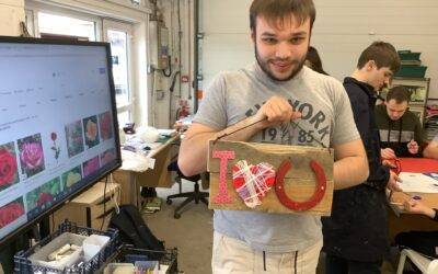 Fairfield Farm College Enterprise Students create Fantastic Valentine’s gifts