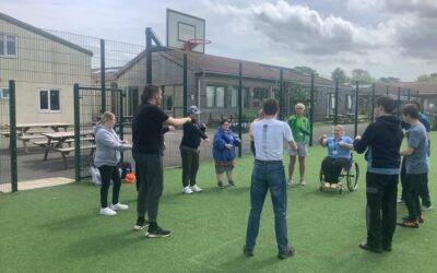 Louise Hunt joins Fairfield Farm College students for ‘Beyond The Baseline’ project