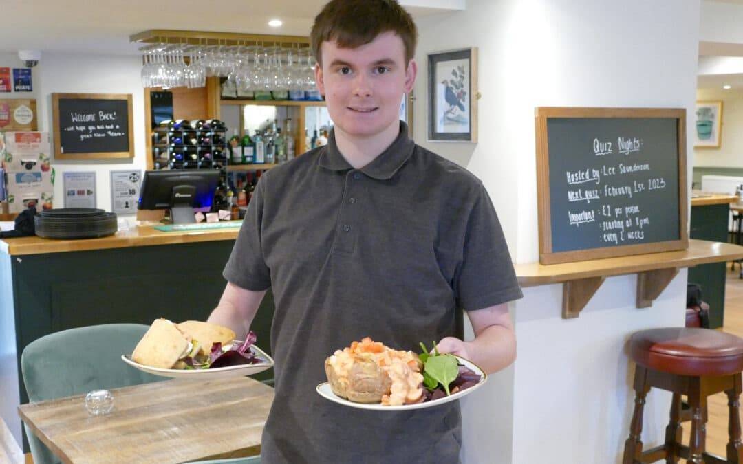 Fairfield students launching lunch menu at The Weavers